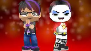 BuddyPokes cantando e dançando (Arlequina) da MC Bella