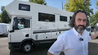 Phoenix LKW Wohnmobil 8,5t mit einem Luxus Hotel Innenraum. steht auch auf Caravan Salon Düsseldorf