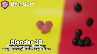 Model Blackberries/Raspberries with Geometry Nodes - Easy