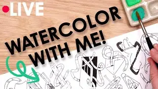 LIVE Watercolor with WHO?! ME!!