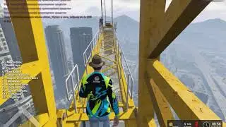 Прыжок с самого высокого крана в  Grand Theft Auto V