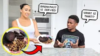 Serving My Fiance BURNT FOOD To See His Reaction...*He Was Not Happy*
