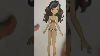 Магнитная одежда для куклы из Фикс Прайс, обзор игрового набора