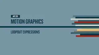 After Effects Loopout Expressions