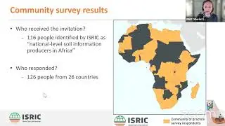 ISRIC Community of Practice - Africa Community Survey Results