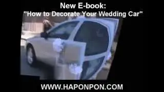 how to make wedding car decoration?