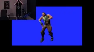 super learns the Fortnite default dance (impossible difficulty)
