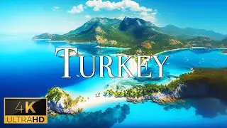 FLYING OVER TURKEY (4K Video UHD) - Relaxing Music With Beautiful Nature Video For Stress Relief