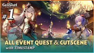 Genshin Impact 2.4 : Fleeting Colors in Flight EVENT QUEST All Cutscene Part 1 & Part 2