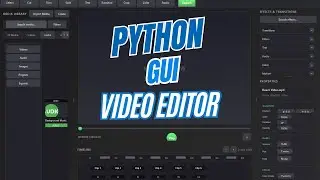 Turn your Python code into GUI Modern video editor