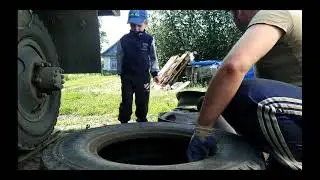 Съездил за кирпичом-проколол колесо.