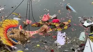 Ganesh immersion process at TankBund Hyderabad #ganeshnimajjanam #ganpatibappamorya #ganpativisarjan