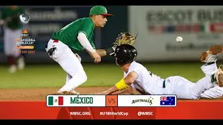 Highlights: 🇲🇽 Mexico vs Australia 🇦🇺WBSC U-18 Baseball World Cup - Opening Round