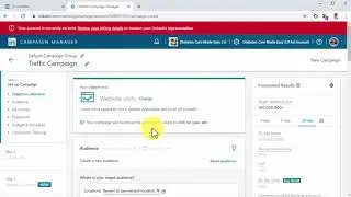 Creating A LinkedIn Traffic Ad