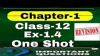Class 12 Mathematics Exercise 1.4 Important Questions Revision | #math #2024 #revision #class12