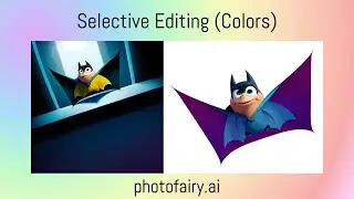 Selective editing (colors) using photofairy.ai