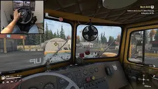 SnowRunner - Pacific p16 - delivering oil rig drill by an oversized trailer