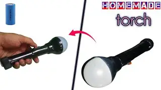 How To Make Rechargeable Torch With lithium ion battery | rechargeable torch kaise banaen |