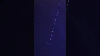 Starlink satellites train 