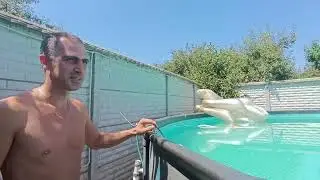 Положи в предфильтр синтепон для очистки Бассейна