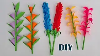 3 IDEAS 💥 Simple and Beautiful Flowers Making at Home | DIY paper flowers