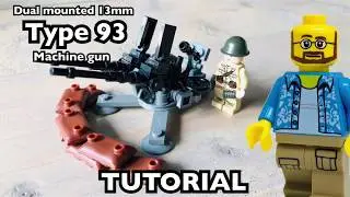 WW2 Lego Dual Mounted 13mm Type 93 Machine Gun Tutorial/Instructions