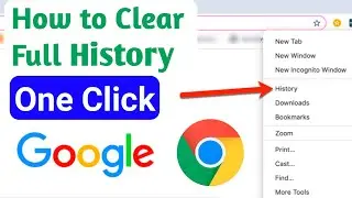 How to clear History on Google Chrome | Delete google chrome history