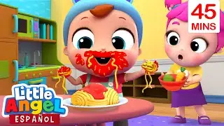 ¡Hay Que Tener Buenos Modales en la Mesa! | Canciones Infantiles de Bebé Juan | Little Angel Español