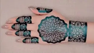 beautiful sticker mehndi design