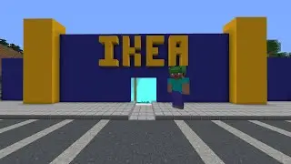Non-Euclidean IKEA in Minecraft