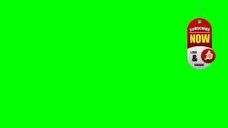 Channel Subscription Corner Tag Green Screen ||  Free No Copyright | NVS Record