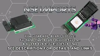 XGecu T48 ADP-BGA63-E001 v2: For NAND Flash BGA63 9x11/10.5x13mm & BGA48 6x8/6.15x8.15/6.5x8 Chips