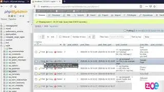 PHP MyAdmin: How to Preview Data in Table [UR] Module 1 Lecture 4 ZE - 270