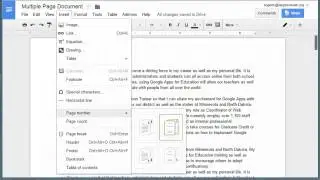 Google Docs   Add Page Numbers