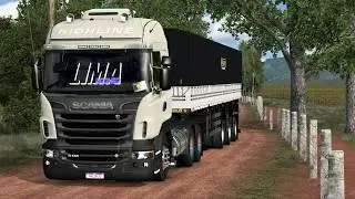Atualização da Scania Highline + Reboque vanderleia com carga dinâmica