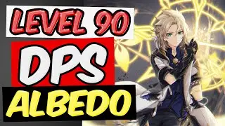LEVEL 90 ALBEDO DPS/DAMAGE BUILD GENSHIN IMPACT | Albedo DPS