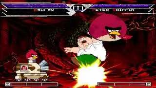 KOF MUGEN Tag Ashley & Angry Birds Tank vs Peter Griffin