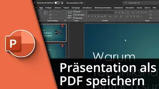 Powerpoint als PDF speichern ✅ Tutorial