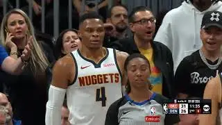 Russell Westbrook Airballs First 3 After Standing Ovation in Nuggets Debut
