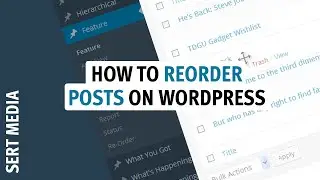How To Re-Order Posts In WordPress 2020 - WordPress Post Types Order Plugin 2020 - Re-Order Posts