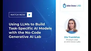 Using LLMs to Build Task-Specific AI Models with the No-Code Generative AI Lab