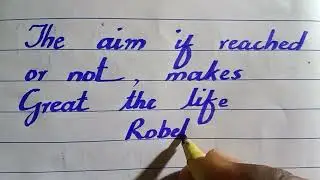 QUOTES in beautiful english handwriting in cursive style #cursive writing #handwriting