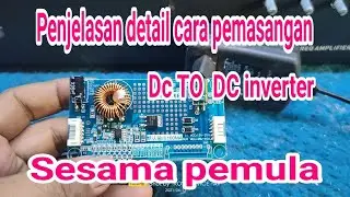 tutorial cara pemasangan DC-DC inverter Backlight  tv led buat modif