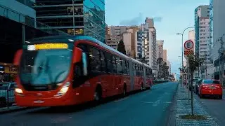 Curitiba walk from day to night  Ambience Sounds Relax Sleep Study Work Stress 4K
