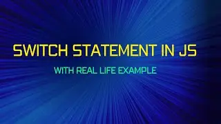 switch statement in javascript || uses of switch statemet with example