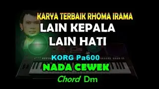 LAIN LUBUK ( lain kepala lain hati ) KARAOKE NADA CEWEK  Rhoma Irama