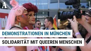 Demonstrationen bei Drag-Lesung in München: Mehrheit solidarisiert sich mit queeren Menschen