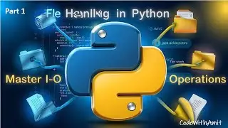 Lecture 6.1 | File IO in Python | File Handling | Part 1
