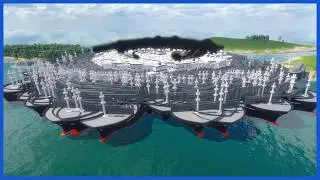 I Broke The Game When I Spammed 10.000 Ships in Transport Fever 2