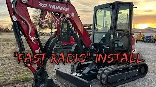 Radio install made easy. Mini excavator edition